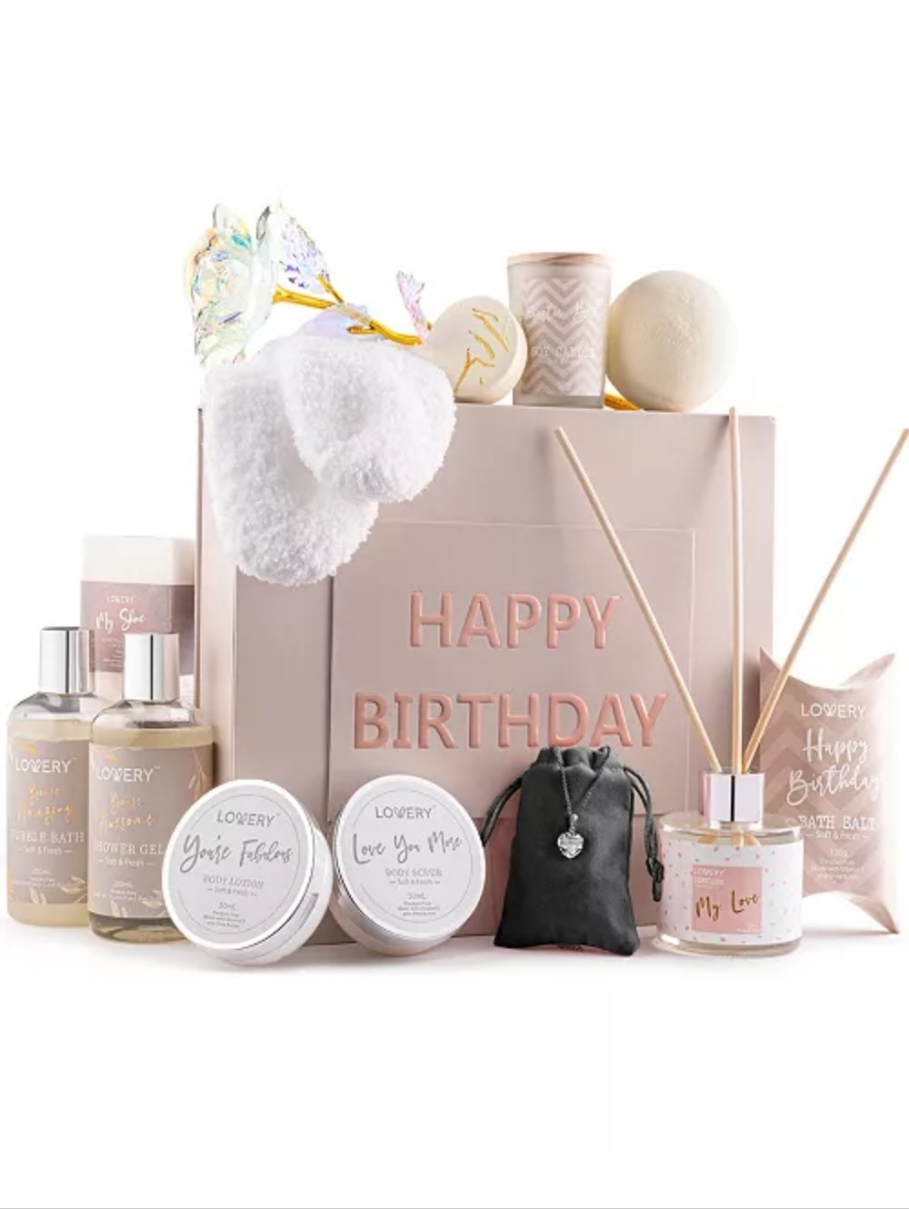 New Lovery Pink Happy Birthday Bath & Body Spa Gift Box